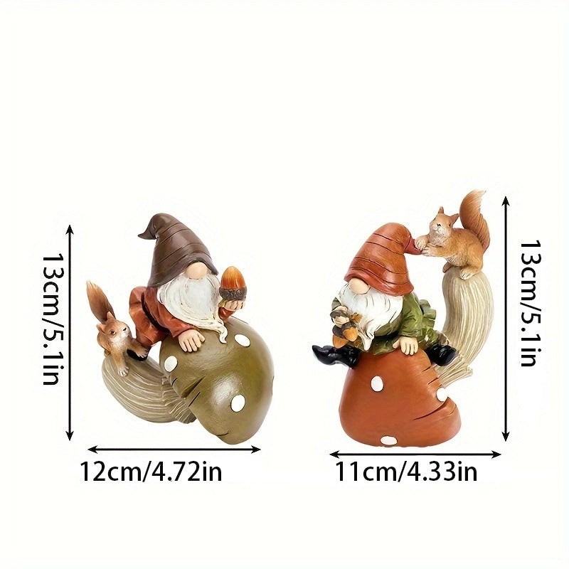 Cartoon Cute Mushroom Squirrel Home Decor Decorations