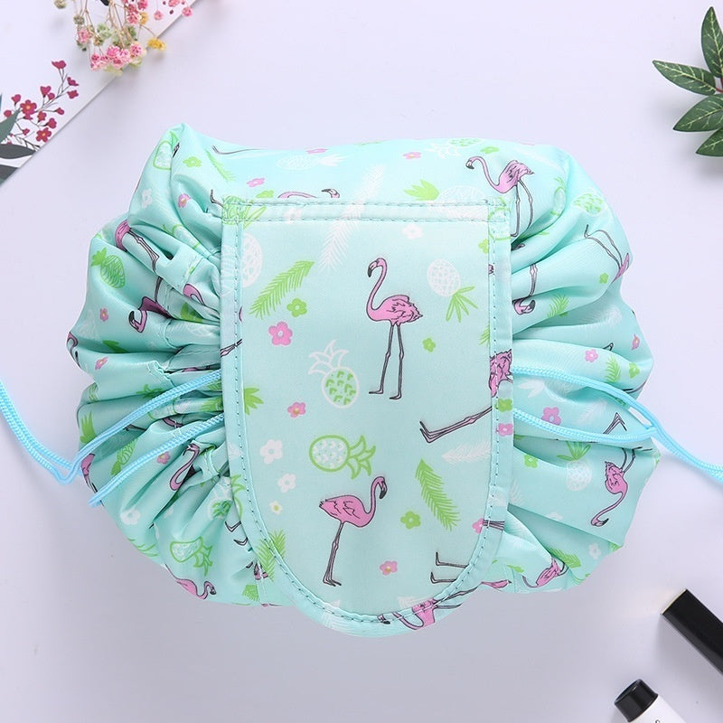 Thickened Lazy Drawstring Travel Cosmetics Storage Bag