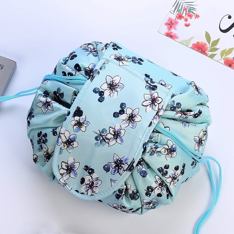 Thickened Lazy Drawstring Travel Cosmetics Storage Bag