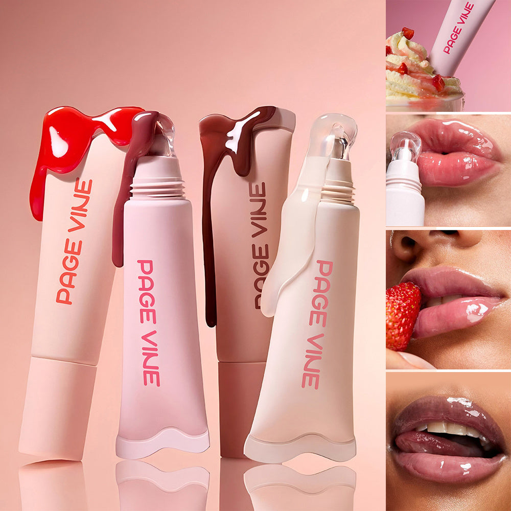 4-color Brightening Lip Balm Moisturizing Exfoliating Skin Long-Lasting Moisturizing Lip Gloss Women Cosmetics