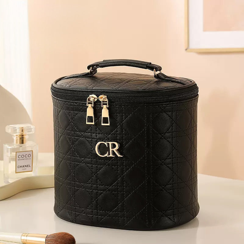 Large Capacity Partition Storage Cosmetics Covered Waterproof Cosmetic Bag