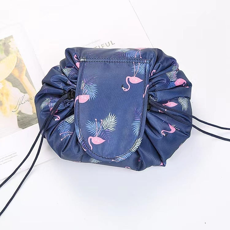 Thickened Lazy Drawstring Travel Cosmetics Storage Bag