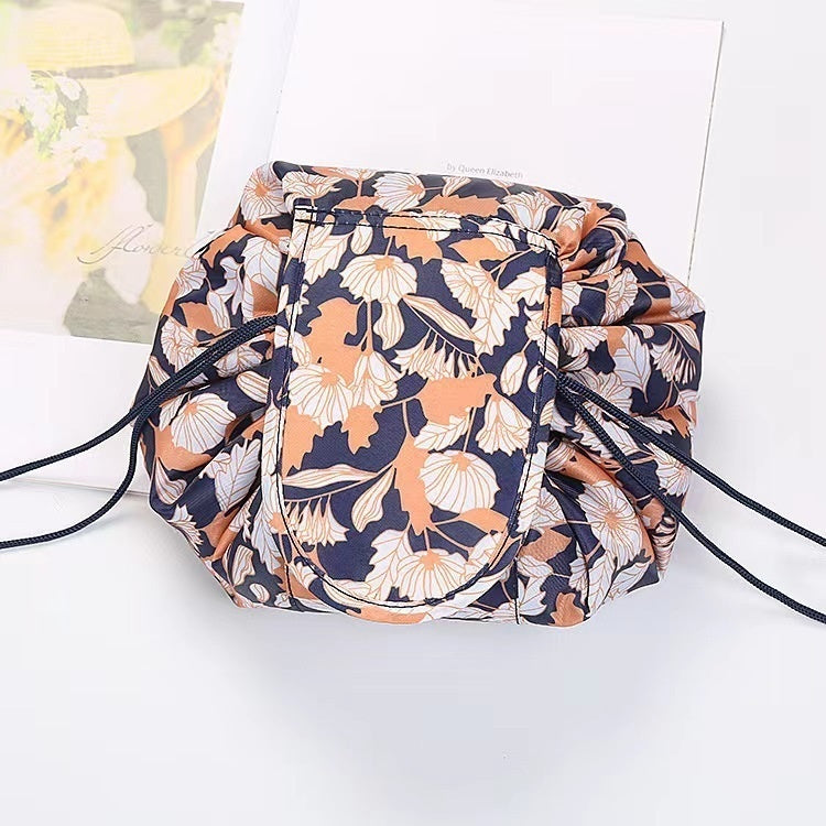 Thickened Lazy Drawstring Travel Cosmetics Storage Bag